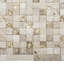 Hera Geometric Handmade Leather Ivory/Gold Area Rug-330869757-400339952