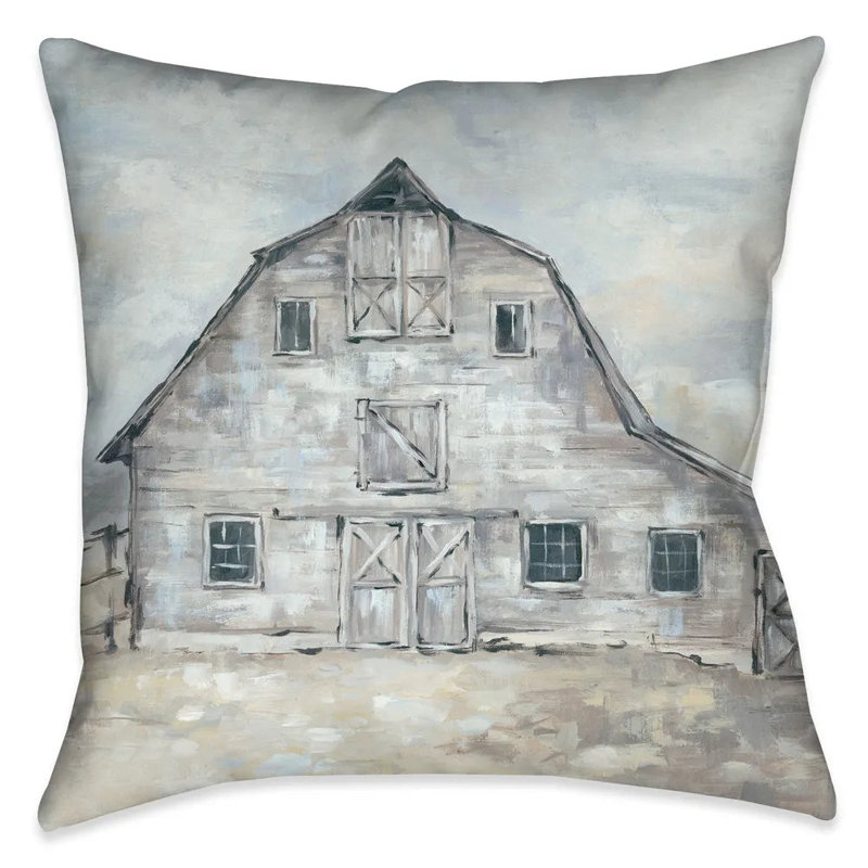 Vintage Barn Throw Pillow
