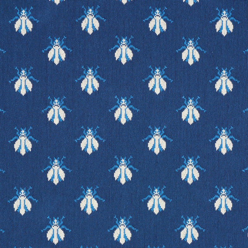 Bee Épinglé Fabric, Blue