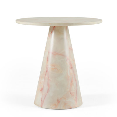 Modern Faux Marble End Table