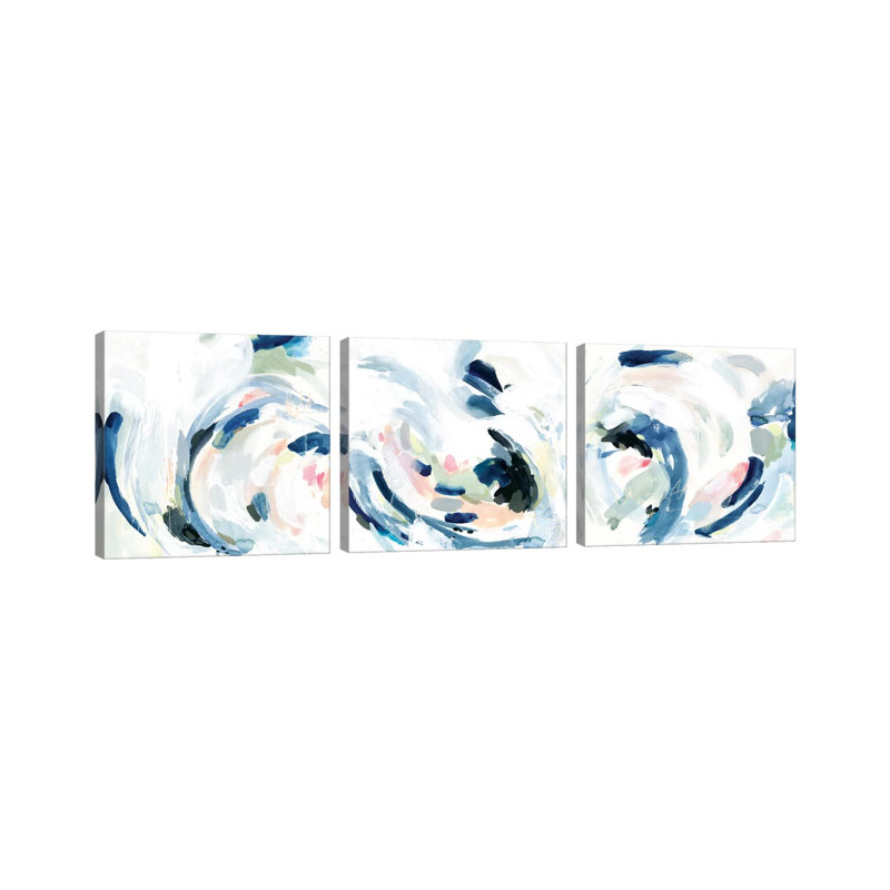 Tailspin Triptych - ensemble d'art mural sur toile - toile tendue (ensemble de 3)