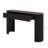 Modern Console Table With Fluted Design, Oval Top And 2 Drawers-1595095283