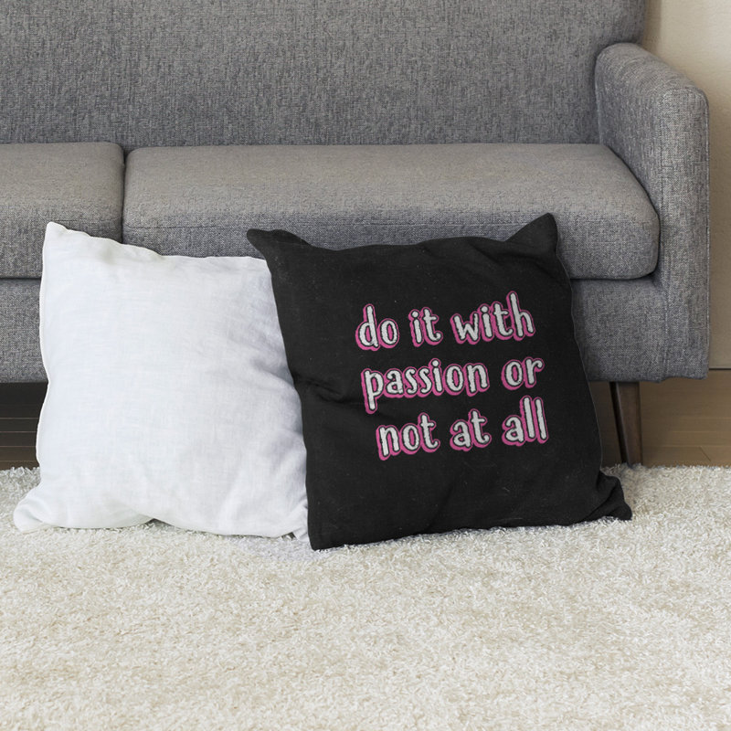 Coussin de sol inspiration passion, H 36 po x l 36 po, Rose
