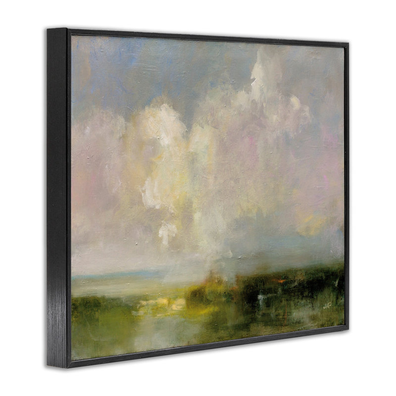 «Abstract Clouds» par Julia Purinton, reproduction sur toile, Giclée encadrée noir minuit, H 16 po x l 20 po