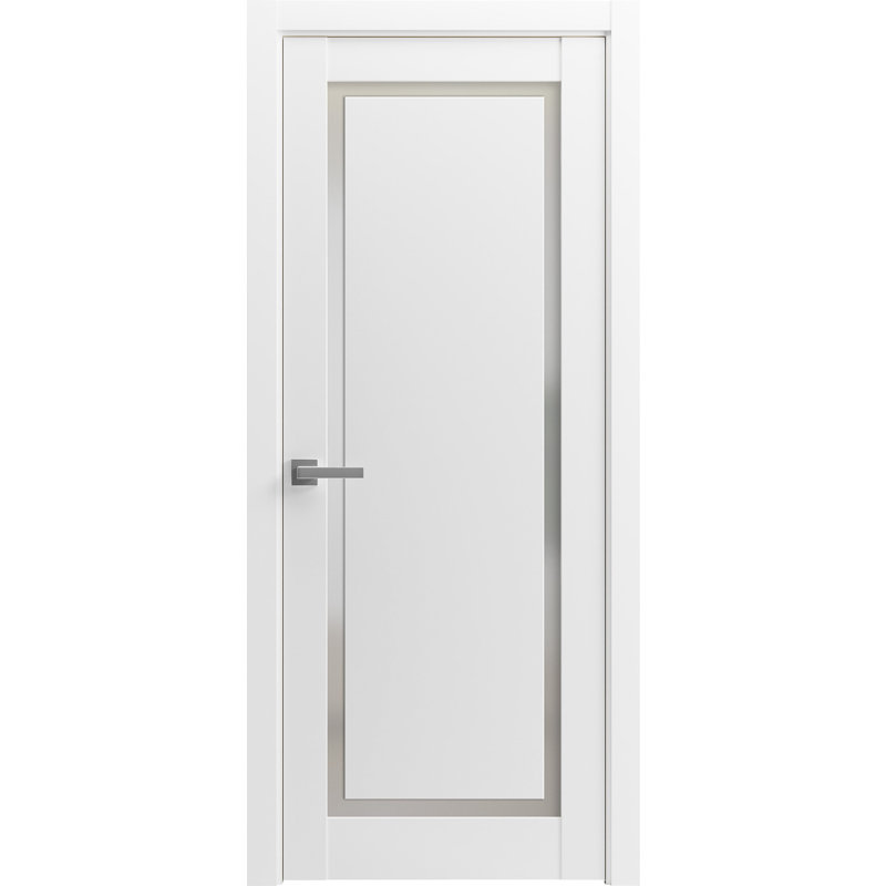 Porte intérieure moderne en bois avec quincaillerie | Planum 0888 | Garnitures à panneau simple | Portes de salle de bain robustes