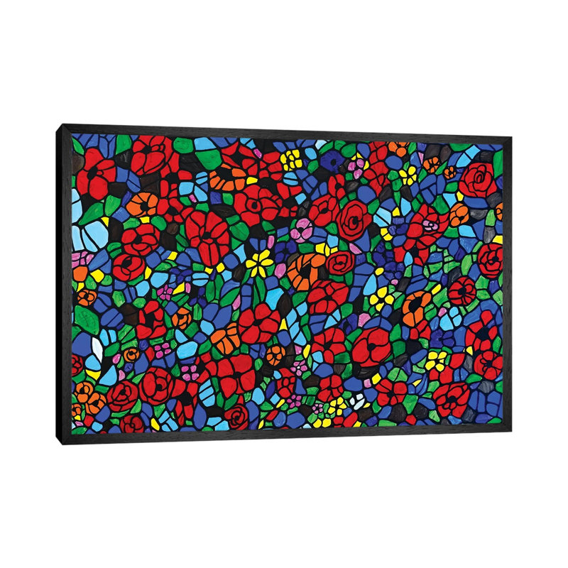 Flower Medley by Rachel Olynuk - Gallery-Wrapped Canvas Giclée on Canvas, 66.04 cm H x 45.72 cm W, Black Framed