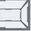 Hannmeike Glass Top Console Table-443084618-443084630