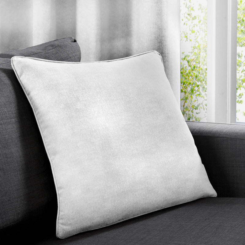 Square Throw Pillow Cover, White