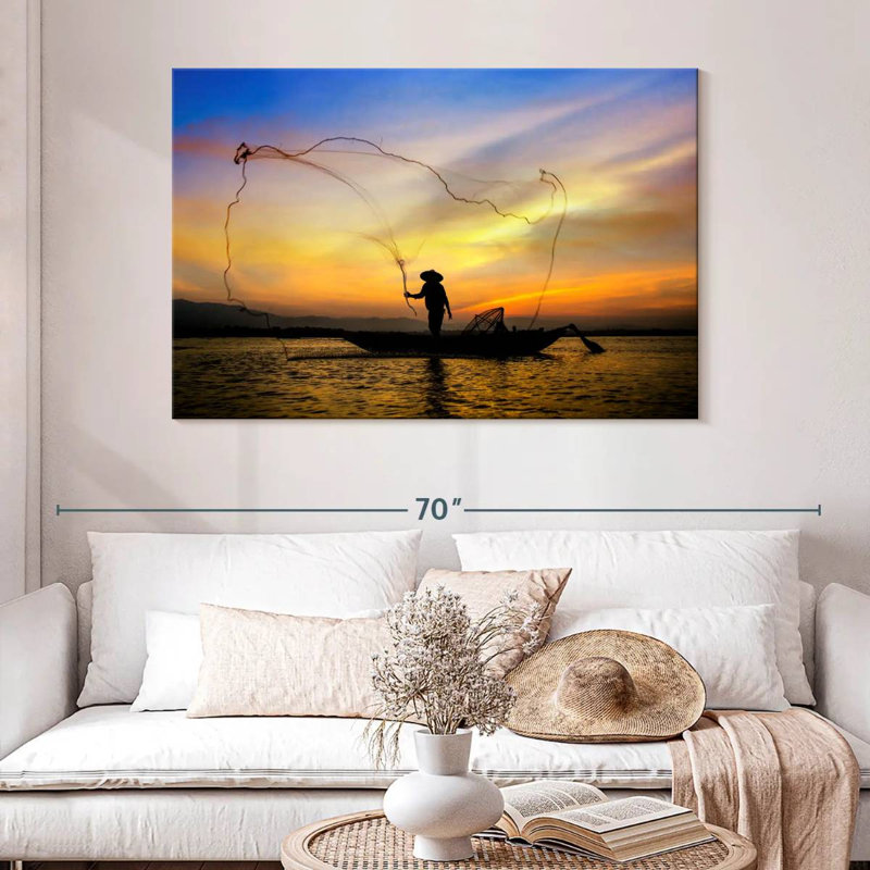 Senne Fisherman Casting Net, 32" H x 48" W