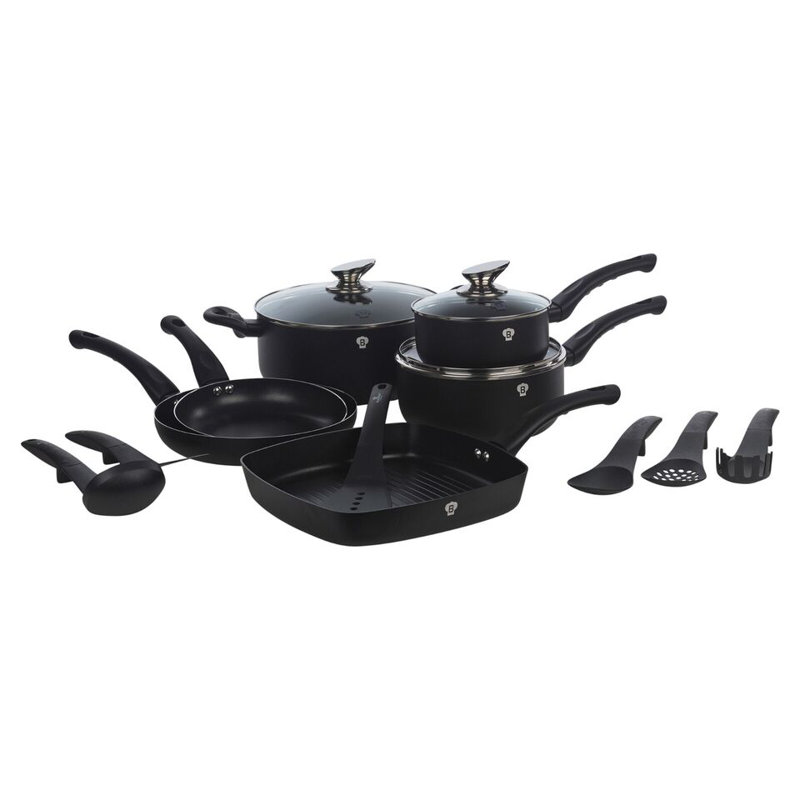 15 - Piece Non-Stick Aluminum Cookware Set