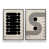 Cadre flottant en chrome poli