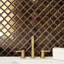 Carreau de mosaïque en porcelaine 2 po x 2 po Hudson