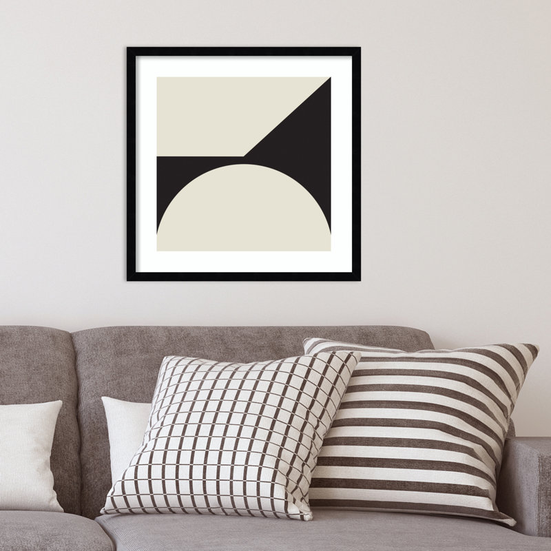 Minimal Max Mod I by The Creative Bunch Studio, 21.25" H x 21.25" W x 0.8" D, Black Framed