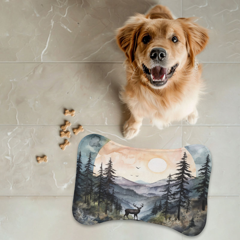 Nightfall Nirvana - 1 Piece Bone Shape Feeding Mat
