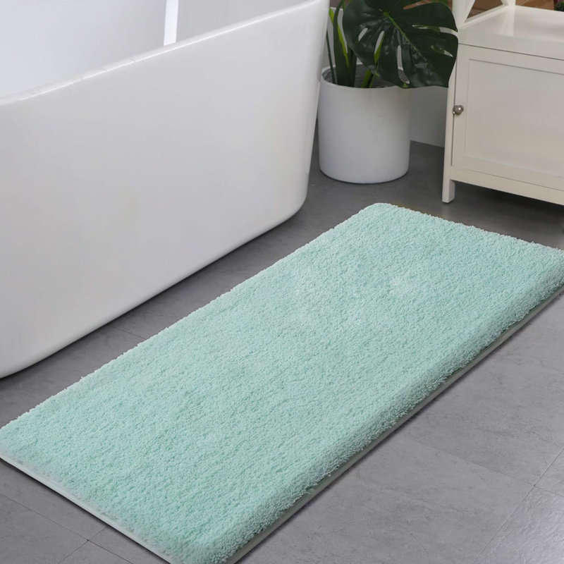 Rectangle Bath Mat, 70cm, 120cm, Duck Egg Blue
