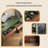43.31"Green Minimalist Solid Wood Dressing Table