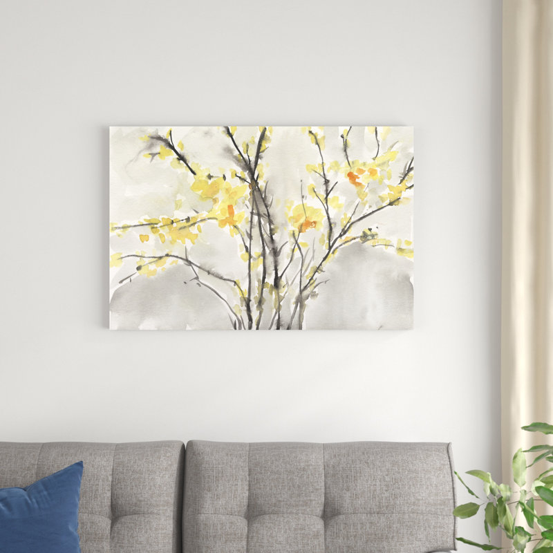 «Blissful Elegance I», peinture sur toile tendue, H 24 po x l 36 po x P 1,25 po