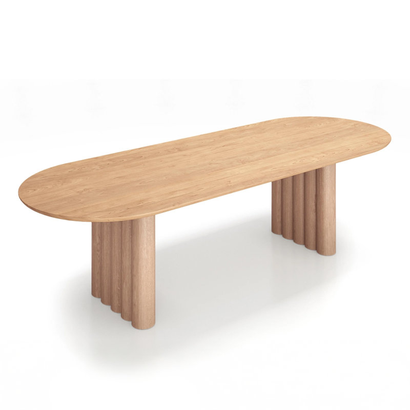 Table de salle à manger Archibald, Chêne blanc