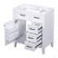 30" Bathroom Vanity Without Sink, Cabinet Base Only, Bathroom Cabinet With Drawers, Solid Frame And MDF Board-1844590740