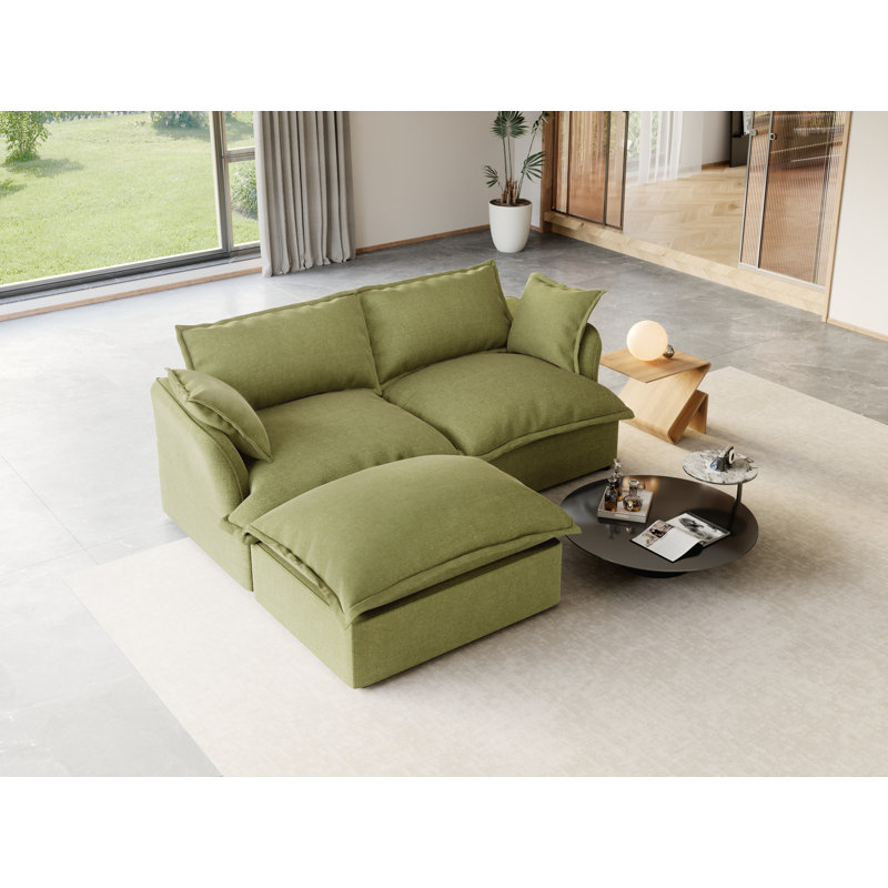 Modular Sectional Couch Down Filled Sofa, Comfty Convertible Deep Seat Cloud Couch For Living Room, Detachable Washable Couches Cushion Covers