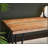 Aryven Industrial Wood Dining Bench, Rustic Dark Pine Finish