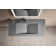 40 in. Wall-Mount or Countertop Bathroom Sink V-Shape Drain Solid Surface Material