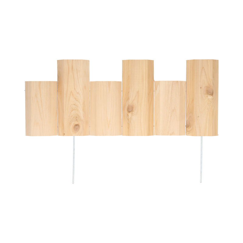 18-inch Natural Cedar Wood Landscape Edging (12-pack)