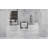 Rectangle Glass Reception Desk