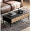 Table basse rectangulaire en bois massif