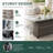 Rectangular Wicker Adjustable Outdoor Dining Table-94394878-94394877