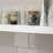 Large White Wall-Mounted Shelving Unit (2-Piece Set), Suitable For Bathrooms, Kitchens, Living Rooms, And Bedrooms, With A Farmhouse Style, Combining Display And Storage Functions.-192938486