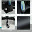  Fauteuil de bureau inclinable à massage vibrant 7 points, fauteuil de direction à haut dossier en similicuir noir profond pour bureau personnel