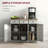 Modern Sideboard with Solid Wood Countertop-259695077