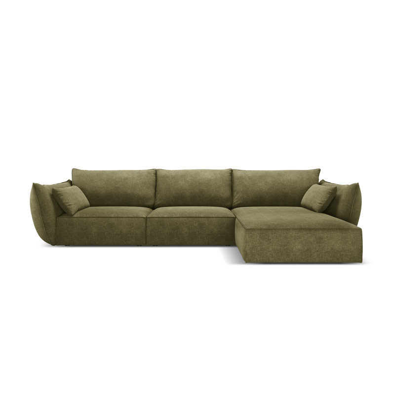 Aeneus 4 Seater Corner Sofa , Green