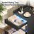 Nightstand With Charging Station and Led Lights