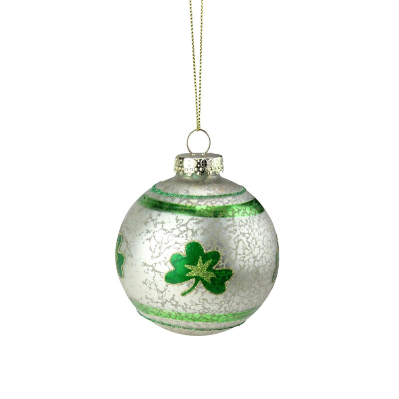 Ornement de Noël irlandais 3 "Shamrock