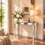 Aadan 120cm Silver Mirrored Console Table