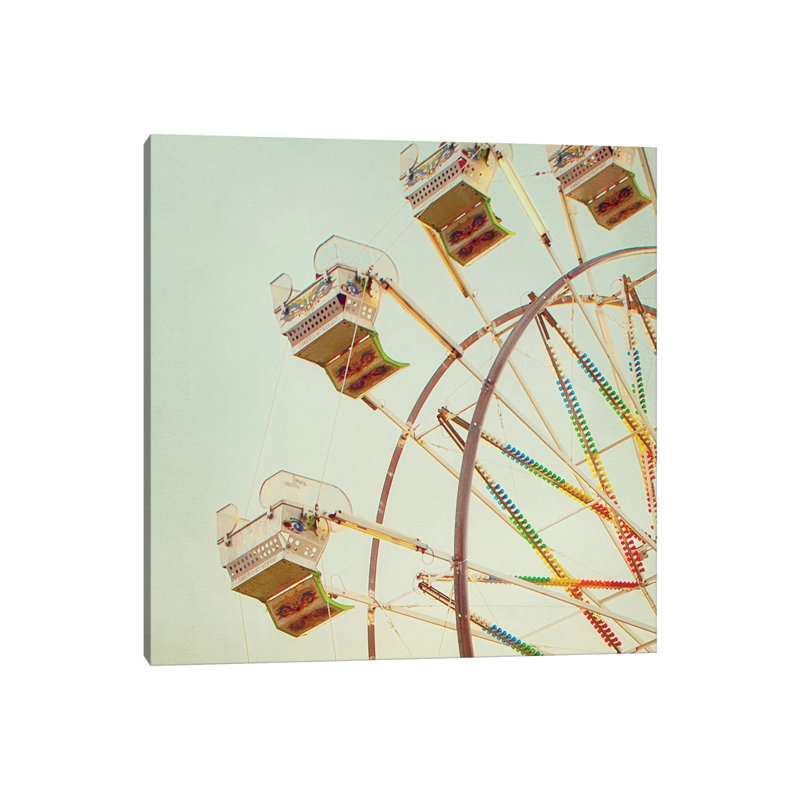Ferris Wheel Square by Mandy Lynne - Wrapped Canvas Print