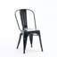 Ensemble de 4 chaises de salle à manger empilables en fer-1335866637