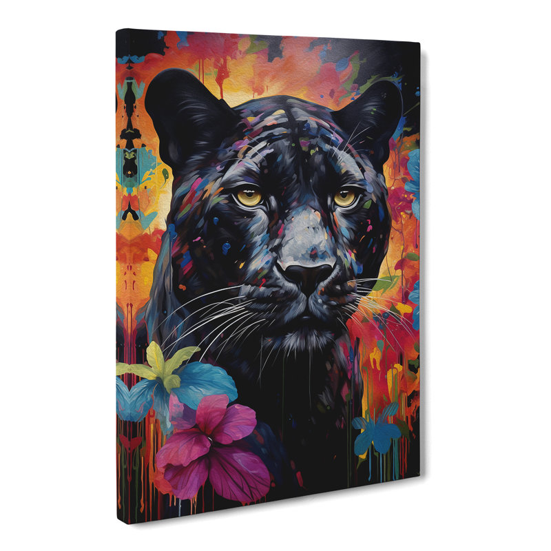 Panther Informel - Wrapped Canvas, 60cm H x 40cm W x 3cm D