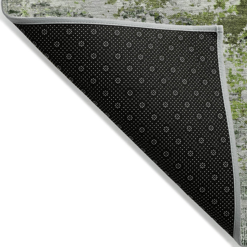 Tapis intérieur / extérieur Xhevrie lavable à la machine, Rectangle 10 pi x 14 pi