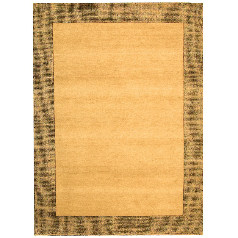 Kuehl Gabbeh Wool Solid Color Rug, Rectangle 5' x 8'