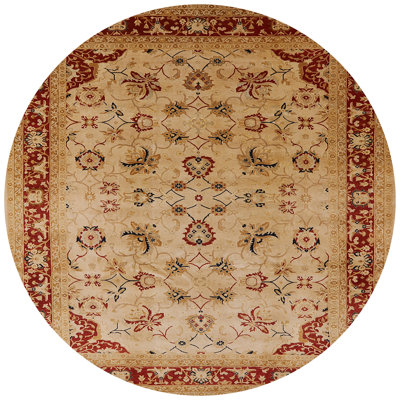 Tapis rouge / beige kevork