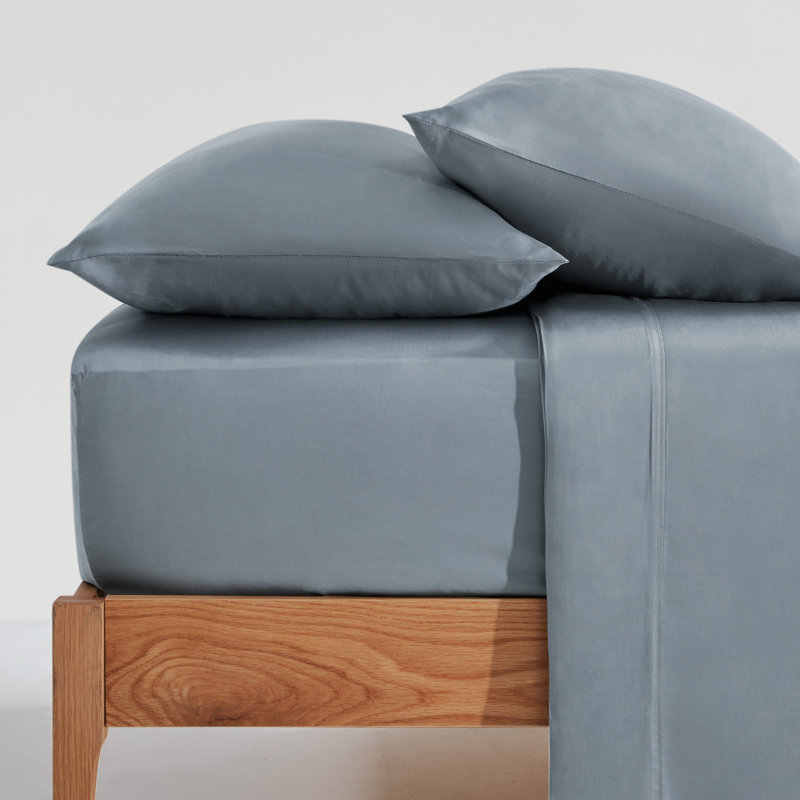Silver Grey Bamboo Full Sheet Set with Pillowcases