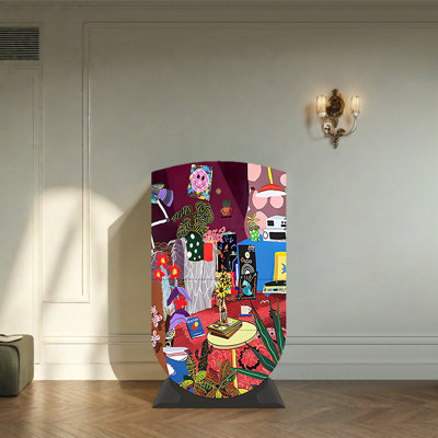 French art decorative cabinet drawers cabinet