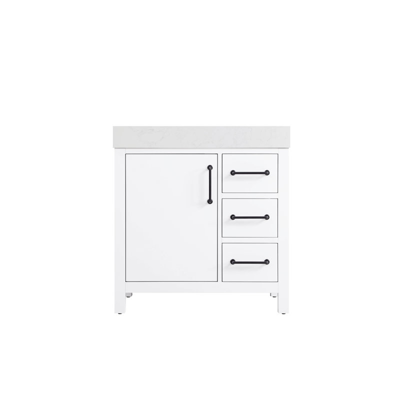 Meuble-lavabo simple 32 po_Traditional_VF60632, Blanc