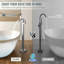 Single Handle Floor Mounted Clawfoot Tub Faucet with Handled Shower-70842005