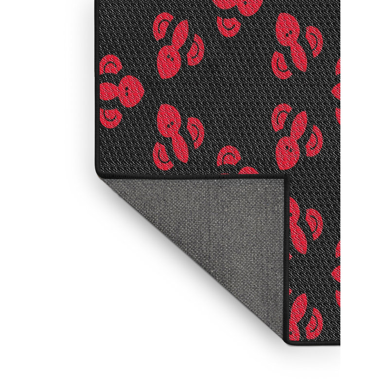 Tapis décoratif noir Raiden, Rectangle 2 pi x 5 pi