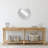 Elegant 20" Contemporary Fluted Round Mirror Wall Decor-974886327