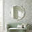 Solid Wood Scalloped Mirror